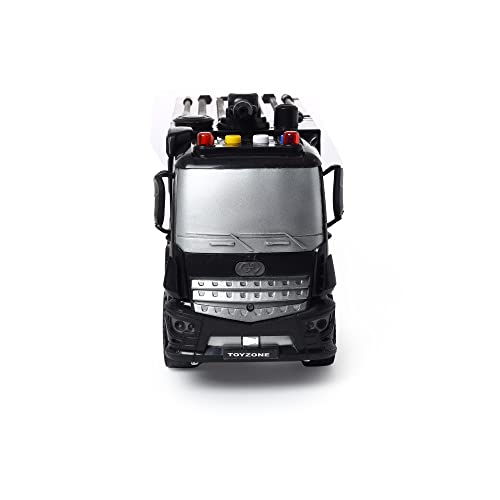 Image of TOYZONE Friction Powered Toy | Vehicles | Trucks | Unbreakable Toys | Engineering Toy | Pull Back | Push and Go Crawling Toys for Boys and Girls (Police Patrol - Cyber Room)