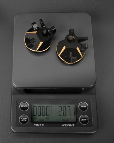 Brass Inner Portal Covers Front Steering Knuckles Upgrades Part for Axial Capra UTB/SCX10 III,ARRCat 2PCS Brass Inner Portal Covers Front Steering Knuckles,Black