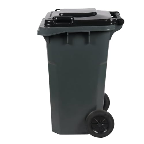 Plastic Prince XDL-100C-9 27 Gallon Rollout Trash Can With Lid, Commercial Heavy-Duty Container With Wheels thumb #3