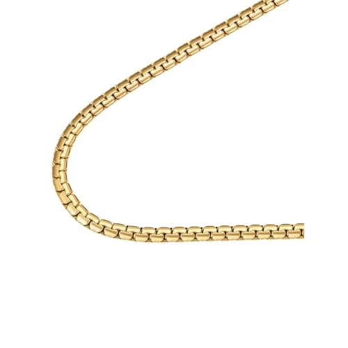 FindChic Necklace for Men, Stainless Steel Flat Link Chain, Silver/Gold/Black Chain Necklace, 2mm/4mm/6mm/8mm Width, No Tarnish & Hypoallergenic Hip Hop Mens Jewelry, 14"-30", with Gift Box