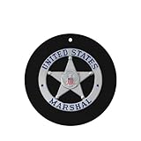 US Marshal Badge Drive In Freshness: Set Of 4 Car Air Freshener Cards