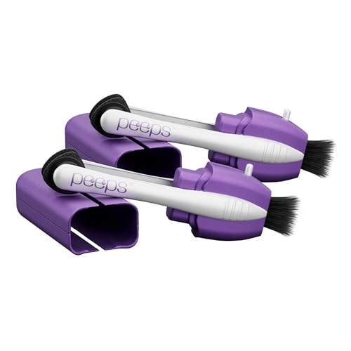 Image of CarbonKlean Peeps Eyeglass Lens Cleaner - Efficient and Durable Carbon Microfiber Technology - Exclusively Used by NASA - 500 Uses, Soft Touch Lavender (2 Pack)