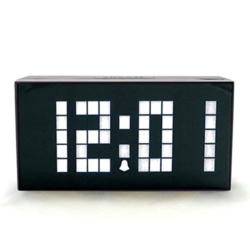Reloj digital para dormitorio con luz LED multicolor y decoración de mesa