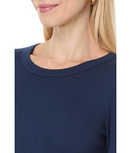 Michael Stars Womens Zola Long Sleeve Wide Binding Crew Tee3