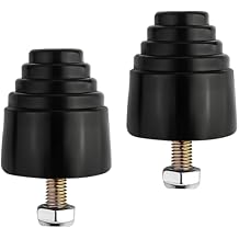 2 PCS Suspension Bump Stopper, Rubber Rear Suspension Shock Bump Stop Block with Screw Kit, Universal Car Accessories Shock Absorbers Bump Stops Replacement for Cars Trucks Off-road Vehicles 9.9101G