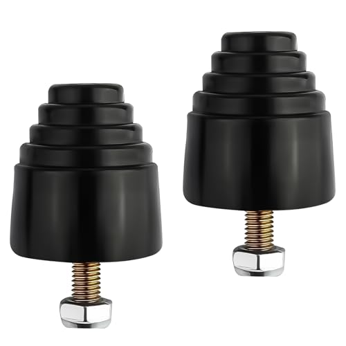 2 PCS Suspension Bump Stopper, Rubber Rear Suspension Shock Bump Stop Block with Screw Kit, Universal Car Accessories Shock Absorbers Bump Stops Replacement for Cars Trucks Off-road Vehicles (9.9101G）