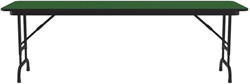 Miniatura 86 de Correll - Mesa plegable de altura ajustable y resistente, parte superior laminada de alta presión, fabricada en Estados Unidos, delantal de acero
