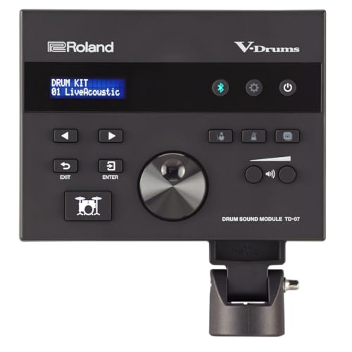 Image of Roland TD-07KV Electronic V-Drums Kit - Legendary Dual-Ply All Mesh Head kit with superior expression and playability - Bluetooth Audio & MIDI - USB for recording audio and MIDI data - 40 FREE Melodic