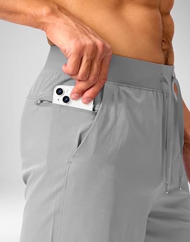 Image of Soothfeel Men's Running Shorts with Zipper Pockets 9 inch / 7 inch / 5 inch Quick Dry Eight Basketball Gym Workout Athletic Shorts