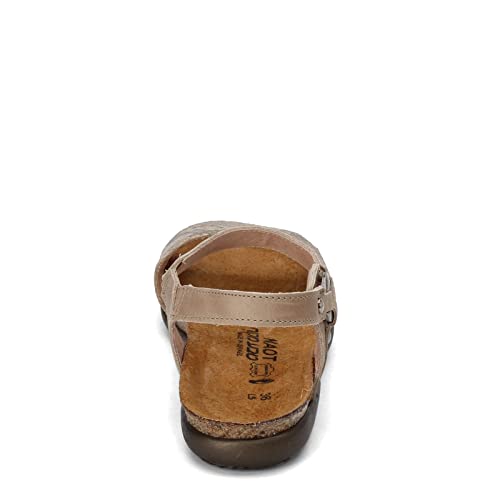 Image of NAOT Women's Sabrina Sandal Golden Cobra Lthr /Khaki Beige Lthr 5-5.5 M US