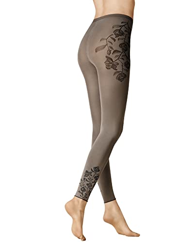 KUNERT Damen Rose Ranks LG Fein Leggings, Deep-Taupe, 38/40