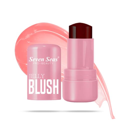 Image of Seven Seas Jelly Blush Tint | Moisturising | Long-Lasting Lip and Cheek Tint | Highly Pigmented | Smudgeproof | Jelly tint for Women and Girls (03-Cherry, 5G)