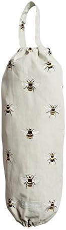 Sophie Allport Carrier Bag Holder - Bees design 100% Cotton Reusable Bags Storage