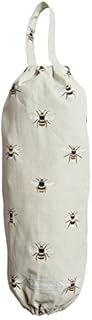 Sophie Allport Carrier Bag Holder - Bees design 100% Cotton Reusable Bags Storage