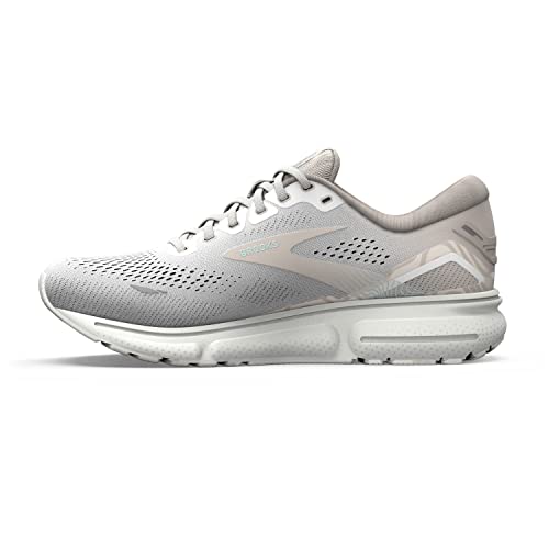 Brooks Brooks Women's Ghost 15 Neutral Running Shoe - White/Crystal Grey/Glass - 5 Medium