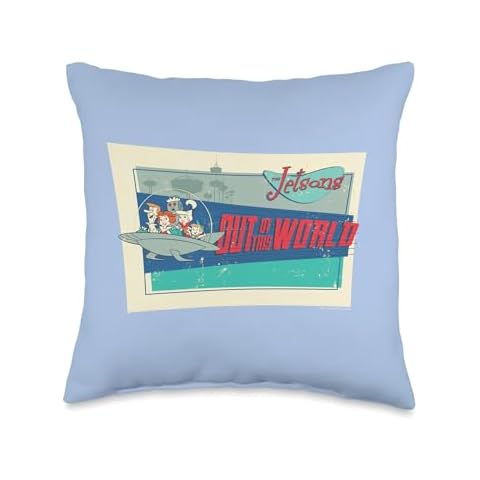 The Jetsons World Throw Pillow, 16x16, Multicolor Cover