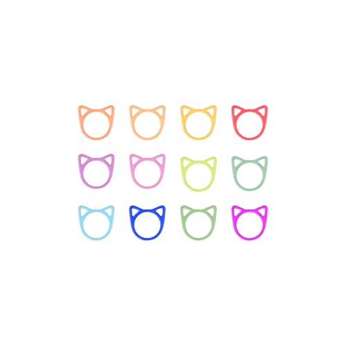 Image of ZHENZHIZHE Colorful Ring Stitch Markers Multicolor Stitch Markers Knitting Stitch Rings Mini Size Crochet Markers Knitting Tool for Sewing Weaving