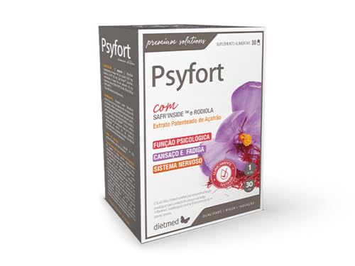 Dietmed | Psyfort - 30 Cápsulas | Safr´Inside (Extracto Patenteado de Azafrán) y Rhodiola