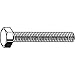 M5-0.80 x 12 mm. Grade A4 Plain Hex Head Cap Screw, 50 pk.