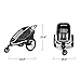 Hamax Outback One Seat Reclining Multi-Sport Child Bike Trailer + Stroller (Jogger Wheel Sold Separately) (Grey/Black)