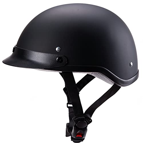 Casque de demi-casque DOT ECE ouvert pour moto hélicoptère et chopper