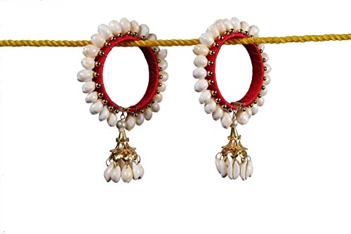 SAUMAKSHI DESIGNS Beautiful Traditional Kaleera for Bride & Women with Openable Shell Bangles ( Red) (B09MCZDN5T) Amazon Price History, Amazon Price Tracker