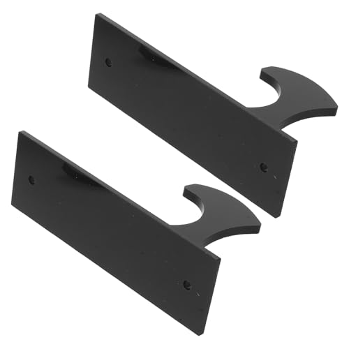 ibasenice Soporte de Pared Acrílico para Espadas de Luz, 1 Par Negro, Soporte Decorativo Pequeño, Exhibidor Estable para Colecciones y Decoración en Deportes y Artes Marciales