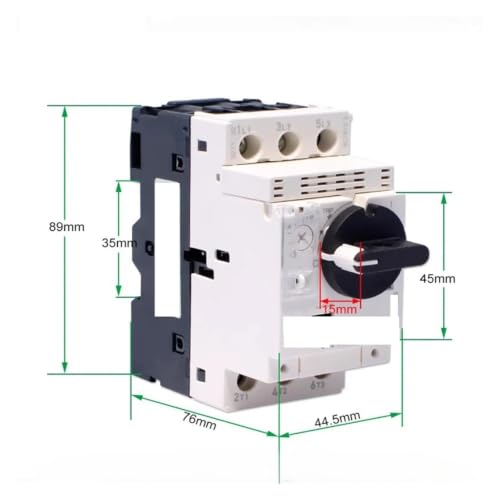 Disyuntor del motor GV2-PM05C con perilla regulable de 0.63-1.0A para protección industrial 2