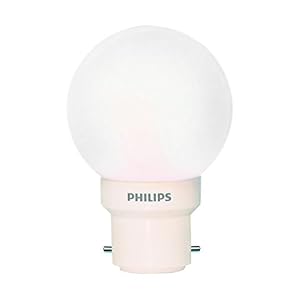 PHILIPS 0.5 Watts B22D LED White Bulb (Deco Mini)