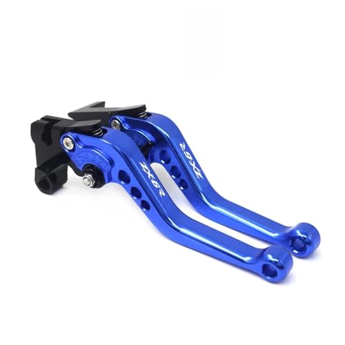 Levier d'embrayage Kawasaki Ninja ZX-6R 2007-2016 poignées frein réglables CNC bleu