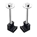 DEWHEL Universal Premium Heavy Duty Tool Box Tie Down Aluminum J Hook Crossover Toolbox Pickup Pair (2 PCS, Black)