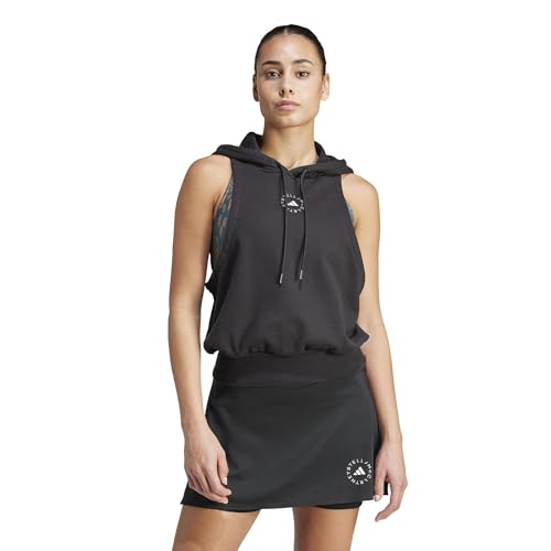 Sweat à capuche sans manches adidas femme In3676 noir pour le sport