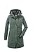 killtec Damen Funktionsparka/Parka mit abzippbarer Kapuze KOW 165 WMN PRK, grüngrau, 42, 37726-000, grün/grau