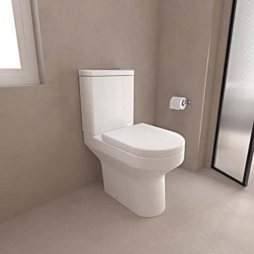 Huiyang Close Coupled Toilet with Rimless Soft Close Seat