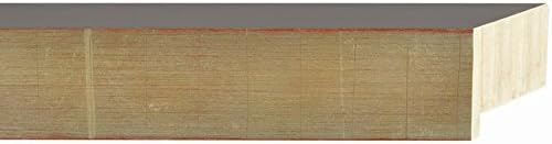 Picture Frame Moulding (Wood) 100ft Bundle - Contemporary Silver Finish - 1.75" Width - 2 1/4" Rabbet Depth