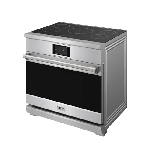 Image of THOR Kitchen 36 Inch Professional Induction Range with Tilt Panel Touch Control - Model XRI36E