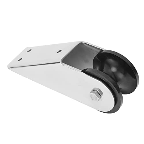 Ankerrolle 316 Edelstahl Marine Bugrolle mit 32mm Rollenschlitz 50mm Halterungsbreite Schiffsankerrolle für Boote Hebewerkzeug Halterungen Verbindungsplatten Verdickt Bootsschiff Zubehör