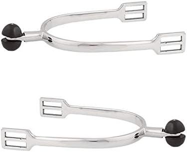 Dover Saddlery Suffolk Ladies' Short Neck Roller Spurs, Color: Ladies, Size: 3/4