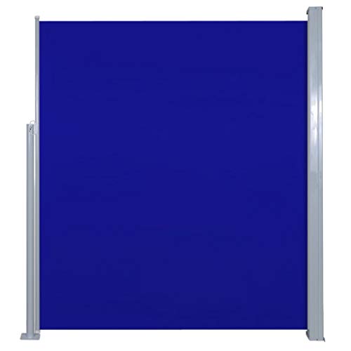 Preisvergleich Produktbild vidaXL Seitenmarkise 160x500cm Blau Sichtschutz Windschutz Sonnenschutz Balkon