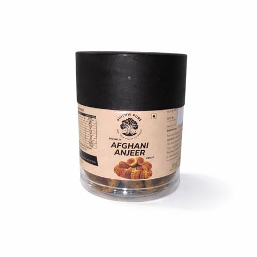 Image of PRITHVI PURE Dry Figs Afghani Anjeer 250gm | Medium Size Figs Rich Source of Vitamins & Dietary Fiber | Healthy Snack | Low in Calories | Fat Free | Farm Sourced
