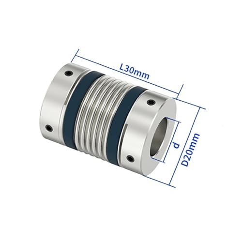Accouplement d'arbre moteur flexible CNC soufflet aluminium joint universel cardan