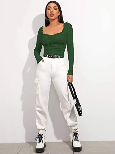 Image of Shasmi Women's Shirt | Sweat Heart Neck | Full Sleeve | Regular Fit | Elegant Design Stylish & Comfortable | All-Day Comfort | Perfect for Formal, Casual (Tank Top)
