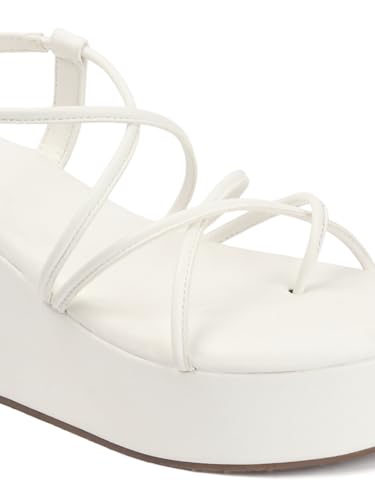 Image of TRYME Women Open Toe Comfort Multi Strap Stylish Daily Wear Wedge Heel Sandals