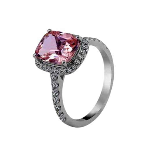 Bague de fiançailles grenat rouge argent 925 massif solitaire VVS d'exception