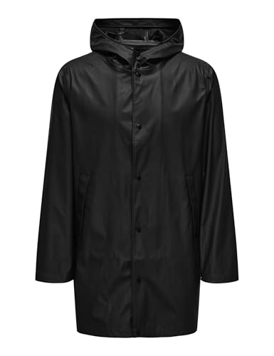 Chubasquero de hombre largo para evitar mojar la ropa Only & Sons Onsluca con capucha