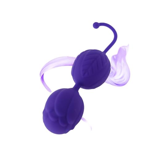HUNTVE Entrenador Pélvico de Bolas Chinas de Silicona para Realzar el Encanto de la Mujer(Morado)