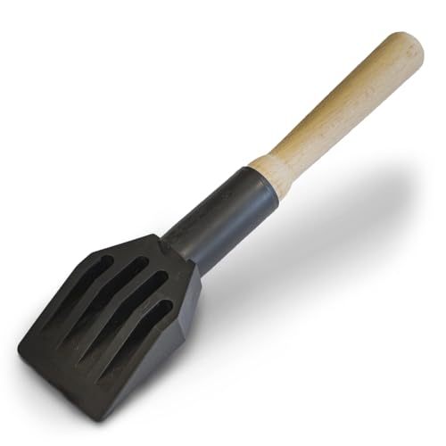 VOOXA Premium KLOTZKELLE zum Anheben von Glasscheiben | aus stoßfestem Kunststoff mit astfreiem Holzgriff | 65x20x277mm, schwarz | Tür-/Fensterflügel, Rolladenkasten, Fliesen usw.