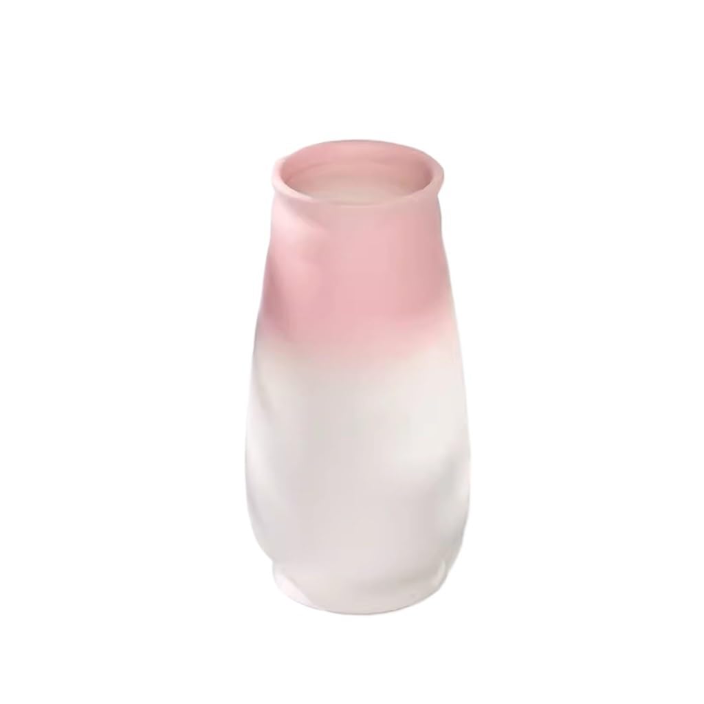 Vase en céramique rose dégradé idéal pour sublimer une table de salon