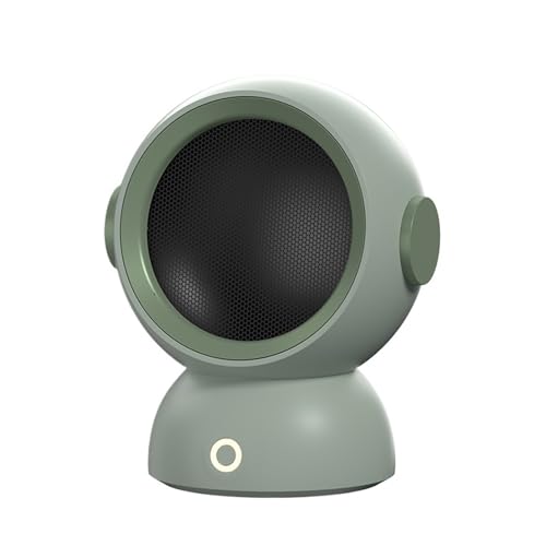 Calefactor Eléctrico, Mini calefactor eléctrico portátil for baño, con ventilador y tecnología PTC. Calefactor de aire caliente portátil for dormitorio.(Groen)