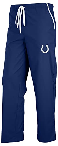 Fabrique Innovations NFL Unisex Team Logo Scrub Pant Indianapolis Colts Large